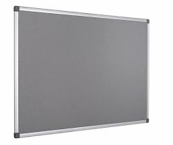 Bi-Office FA2142170 bacheca per appunti Interno Grigio Alluminio (Bi-Office Maya Grey Felt Noticeboard Aluminium Frame 2400x1200mm - FA2142170 DD)