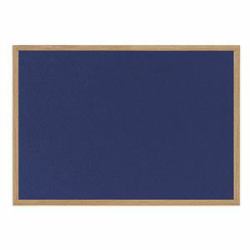 Bi-Office FB8643233 lavagna 2400 x 1200 mm (Bi-Office Earth-It Blue Felt Noticeboard Oak Wood Frame 2400x1200mm - FB8643233 DD)