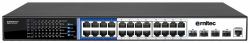 24 Port Gigabit PoE Switch - Managed Layer 3, 24 Gigabit - ports, 4 Gigabit SFP ports, modes: AI VLAN,AI Extend, AIPoE, AI QOS - Warranty: 60M