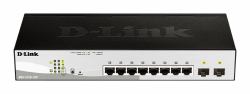 D-Link DGS-1210-10P Gestito L2 Gigabit Ethernet [10/100/1000] Supporto Power over Ethernet [PoE] 1U Nero (D-Link Switch DGS-1210-10P/E 8xGBit/2xSFP 19 Managed PoE [65W])