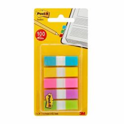 3M 7000101800 pouch autoadesiva Rettangolo Blu, Verde, Rosa, Viola, Giallo 100 fogli Autoadesivo 