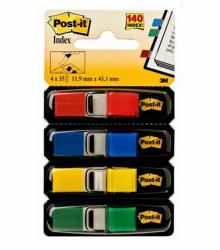 3M 7000144923 scheda per indice Blu, Verde, Rosso, Giallo 140 pz 
