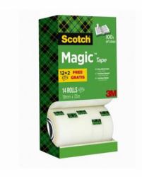 3M 7100026965 nastro adesivo da cancelleria 33 m Acrilico Trasparente 14 pz 