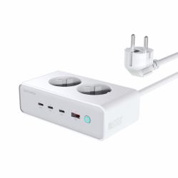 4smarts 540065 Caricabatterie per dispositivi mobili Universale Argento, Bianco AC Ricarica rapida Interno 