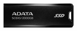 ADATA SC610 2 TB USB tipo A 3.2 Gen 2 [3.1 Gen 2] Nero 