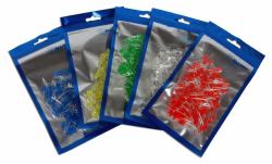 ALLNET ALL_LED_Set_5mm_500 LED Blu, Verde, Rosso, Bianco, Giallo 