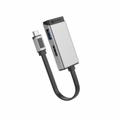 ALOGIC ULCHDA-SGR adattatore grafico USB 4096 x 2160 Pixel Nero, Argento 