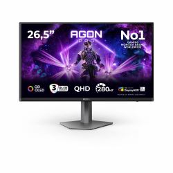 AOC AGON PRO AG276QZD2 Monitor PC 67,3 cm [26.5"] 2560 x 1440 Pixel Quad HD QD-OLED Nero, Grigio 