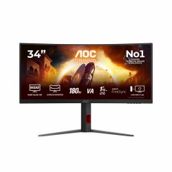 AOC G4 CU34G4 Monitor PC 86,4 cm [34"] 3440 x 1440 Pixel Wide Quad HD LED Nero, Rosso 