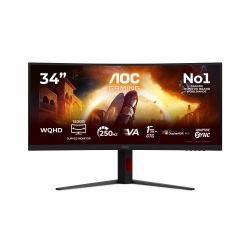 AOC G4 Gaming Monitor PC 86,4 cm [34"] 3440 x 1440 Pixel Nero, Rosso 