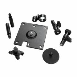APC NBAC0301 kit di fissaggio Nero Metallo 