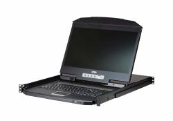 ATEN CL3116NX console a rack 47 cm [18.5"] 1366 x 768 Pixel Metallo, Plastica Nero 1U 