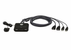 ATEN Switch KVM cablato HDMI FHD USB a 2 porte 