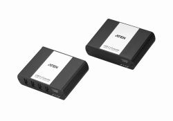 ATEN UEH4102 moltiplicatore di rete Ricevitore e trasmettitore di rete Nero 10, 100, 1000 Mbit/s 