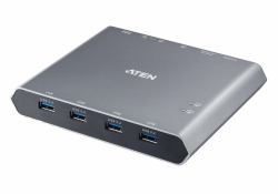ATEN Interruttore Dock KVM a 2 porte 4K DisplayPort USB-C con passaggio di alimentazione 