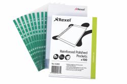 Acco Rexel Copy-King Punched Pockets A4 90 Micron [100]