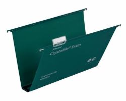 Acco Rexel Crystalfileâ¢ Extra Foolscap Suspension File 50mm Green [25]