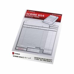 Acco Rexel Counter Sales Receipt 2 Part Set 654/2 [100]