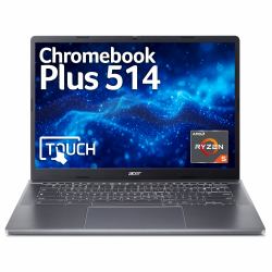 Acer Chromebook CBPLUS CBE574-1T R5-7520C 8GB/256GB AMD Ryzen™ 5 35,6 cm [14"] Touch screen WUXGA LPDDR5x-SDRAM SSD Wi-Fi 6E [802.11ax] ChromeOS Antracite, Grigio  - Versione UK
