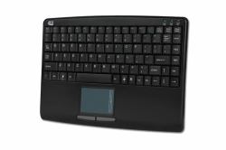 Adesso SlimTouch 410 tastiera Universale USB QWERTY Inglese US Nero  - Versione UK