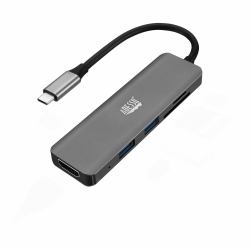 Adesso AUH-4020 replicatore di porte e docking station per laptop Thunderbolt 3 Alluminio 
