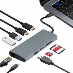 Adesso 9-IN-1 USB-C MULTI-PORT DOCKING STATION scheda di interfaccia e adattatore 