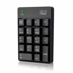 Adesso WKB-6010UB tastierino numerico Universale RF Wireless Nero  - Versione UK