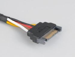 Akasa Sata Power Cable Extension Nero 0,3 m 