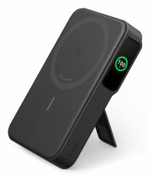 Anker MagGo Power Bank Magsafe 10000 mAh, Certificato Qi2 da 15 W, Caricatore Portatile Veloce, Display Intelligente e Supporto Pieghevole, per iPhone 17 Pro Max Air/Serie 16-12[Cavo USB C Incluso] 