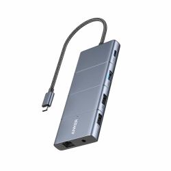 Anker Innovations A83880A1 hub di interfaccia USB tipo-C 10000 Mbit/s Grigio 