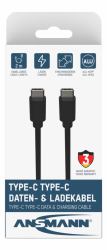 Ansmann 1700-0122 cavo USB 2 m USB C 5 Gbit/s Nero 