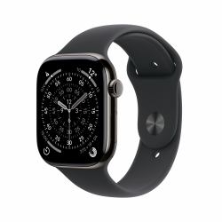 Apple Watch Series 11 GPS + Cellular 46mm Cassa Titanio Ardesia con Sport Band Nero - M/L 