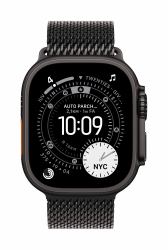 Apple Loop in maglia milanese in titanio nero [49 mm] - Large 