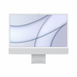 Apple iMac Apple M M1 61 cm [24"] 4480 x 2520 Pixel PC All-in-one 8 GB 256 GB SSD macOS Big Sur Wi-Fi 6 [802.11ax] Argento  - Versione UK