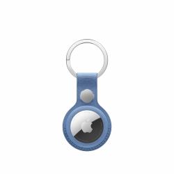 Apple Portachiavi AirTag in tessuto FineWoven - Azzurro selvatico 