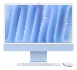 Apple iMac 24"Retina Display 4,5K, Chip M4 con CPU 8‑core, GPU 8‑core, 16GB, 256GB SSD, Blu 