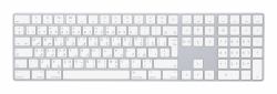 Apple Magic Tastiera w/ Numeric Keypad tastiera Universale Bluetooth QWERTY Arabico Argento, Bianco  - Versione UK