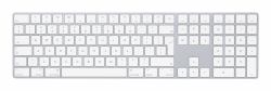 Apple Magic Tastiera w/ Numeric Keypad tastiera Universale Bluetooth QWERTY Inglese Argento, Bianco  - Versione UK