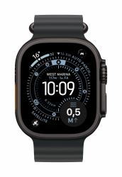 Apple Cinturino Ocean nero [49 mm] - Titanio nero 