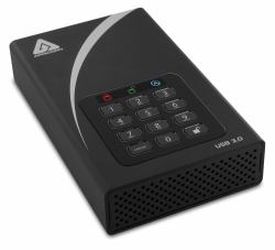 Apricorn Aegis Padlock DT disco rigido esterno 6 TB USB tipo A 3.2 Gen 1 [3.1 Gen 1] Nero 