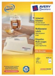 Avery 3474-200 etichetta autoadesiva Bianco 4800 pz 