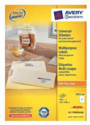 Avery 3655-200 etichetta autoadesiva Bianco 400 pz 