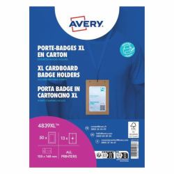 Avery 4839XL badge e porta badge Cartoncino 50 pz 
