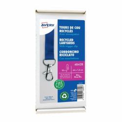 Avery 4842B badge e porta badge Supporto per badge Metallo, Polietilene tereftalato [PET] 10 pz 