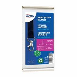 Avery 4842N badge e porta badge Supporto per badge Metallo, Polietilene tereftalato [PET] 10 pz 