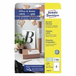 Avery 7168-10 etichetta autoadesiva Rettangolo Permanente Bianco 20 pz 
