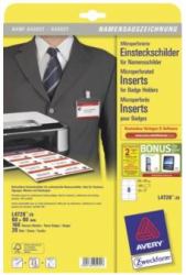 Avery L4728-20 badge e porta badge Carta 160 pz 