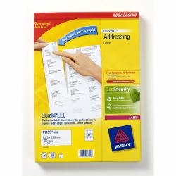 Avery L7159-100 etichetta per corrispondenza Bianco 