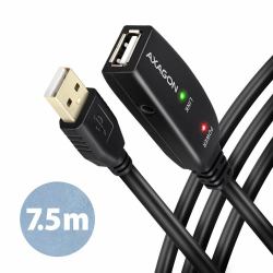 Axagon ADR-207 cavo USB USB 2.0 7,5 m USB A 0,48 Gbit/s Nero 