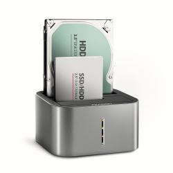 Axagon ADSA-DC docking station per unità di archiviazione USB 3.2 Gen 1 [3.1 Gen 1] Type-A Grigio 